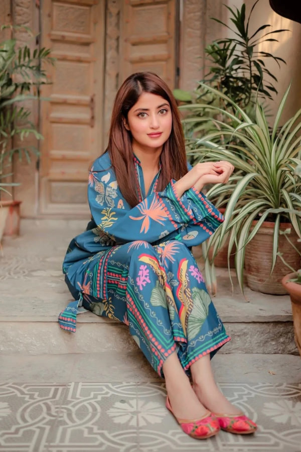 Azure Digital Printed 2pc
