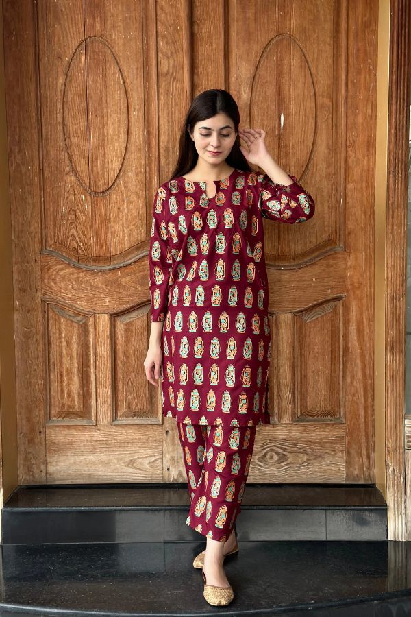 LAL - TIAN PRINTED 2PCS STITCHED