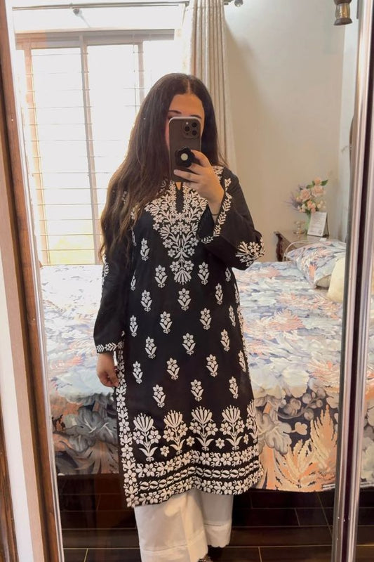 FOXY Embossed Indian Chicken Kari Kurti