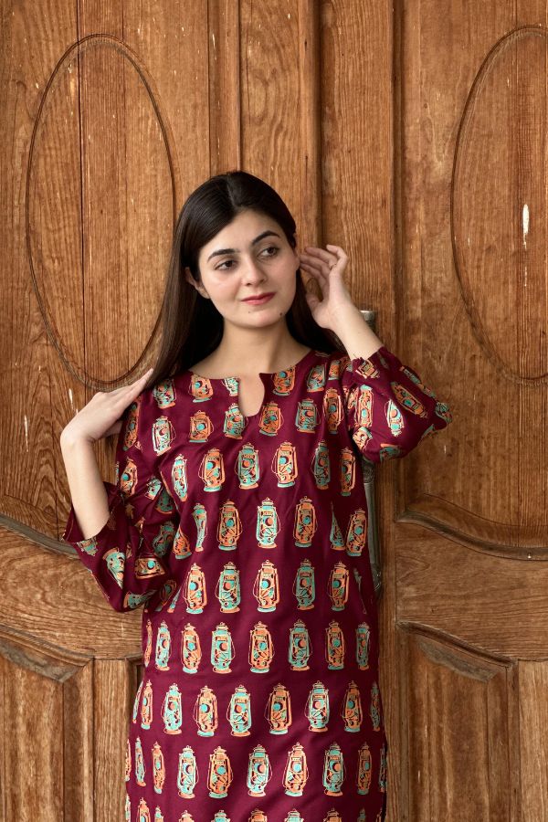 LAL - TIAN PRINTED 2PCS STITCHED