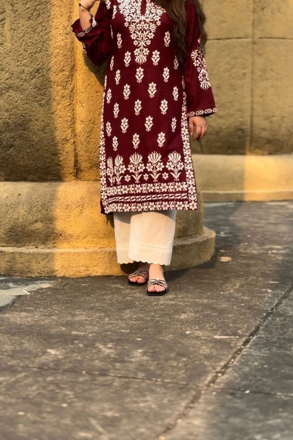 FOXY Embossed Indian Chicken Kari Kurti