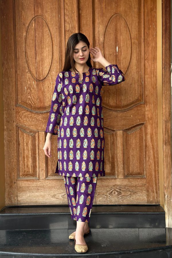 LAL - TIAN PRINTED 2PCS STITCHED