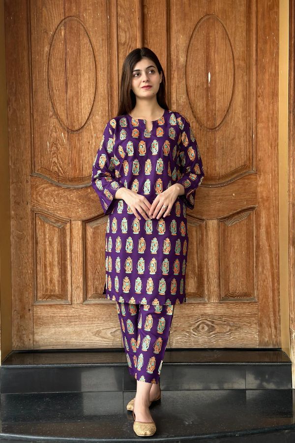 LAL - TIAN PRINTED 2PCS STITCHED